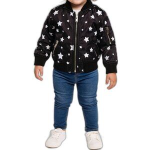 🔥 5 for $30 🔥 Urban Republic Girls’ Starry Night Bomber Jacket | 24M